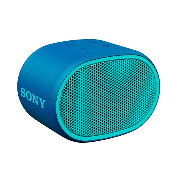 Sony srs-xb01 azul altavoz inalámbrico bluetooth aux micrófono extra bass y resistente al agua