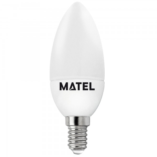 Bomb.led vela 3unid.e14 5w.fria (caja de 6 unidades)
