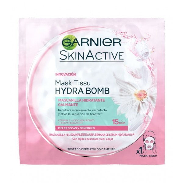 Garnier mascarilla hidratante calmante hydra bomb