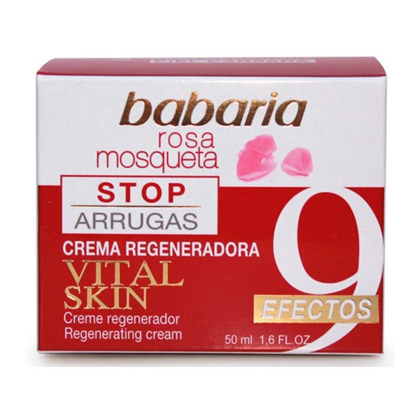 Babaria rosa mosqueta crema regeneradora stop arrugas vital skin 50ml