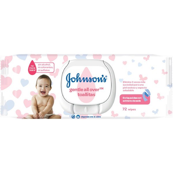 JOHNSONS Toallitas Gentle all over  72 ud.
