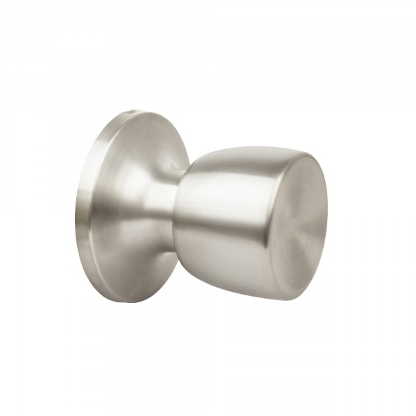 Pomo tirador puerta tubular cromo mate