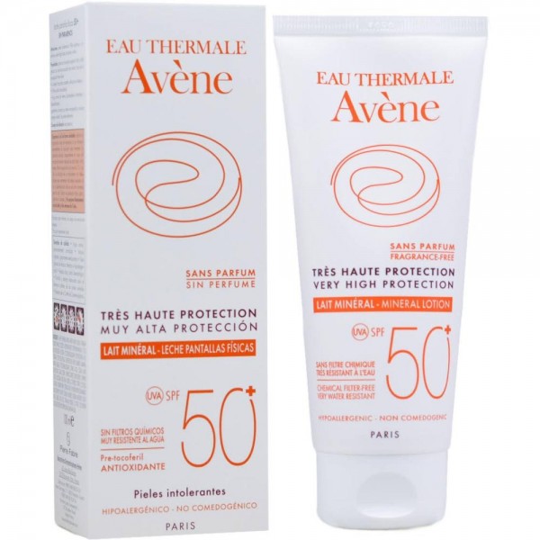 Avene Solar Leche Spf50 Filtro Fisico 100 ml