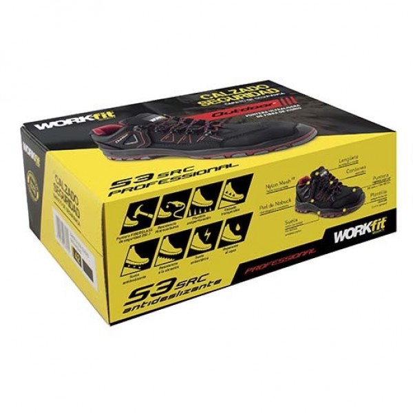 Zapato seg. workfit outdoor rojo s3 47
