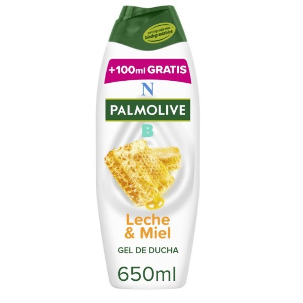 Palmolive gel de ducha Leche&Miel 550ml + 100ml GRATIS