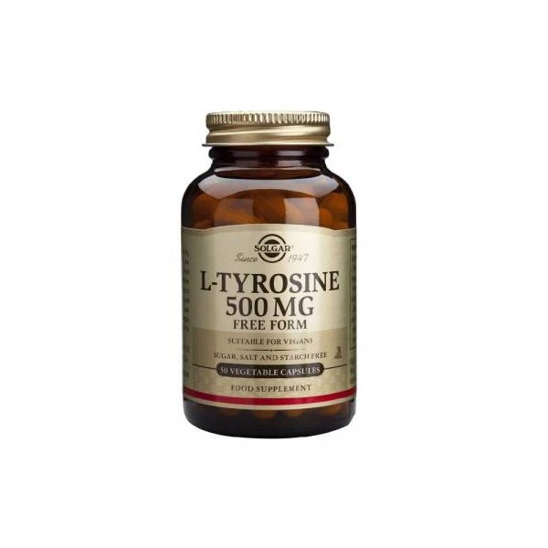 Solgar L Tirosina 500mcg 50 Capsulas Vegetales