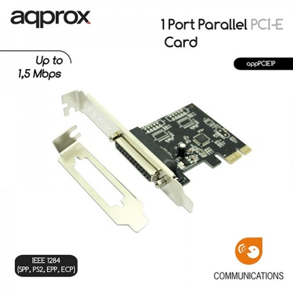 Approx! apppcie1p tarj.cont. 1 paralel pci-e lp&hp
