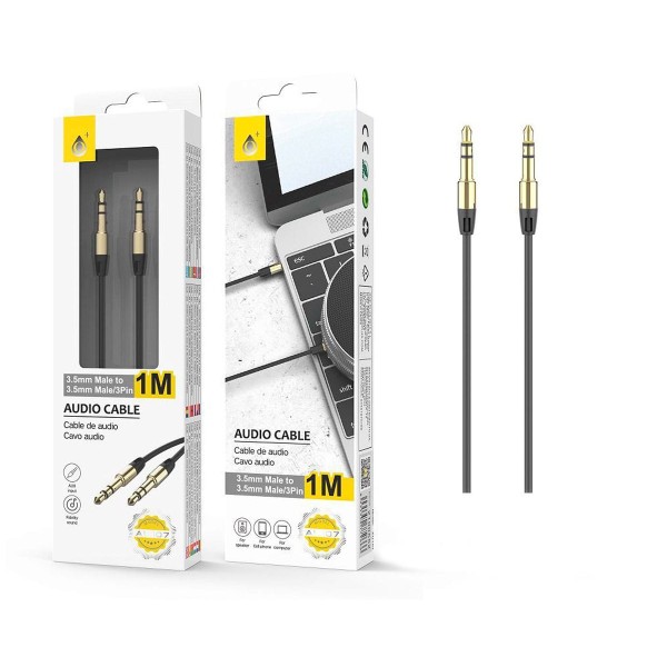 Jc au107 negro / cable jack 3.5mm (m) a jack 3.5 (m) 1m