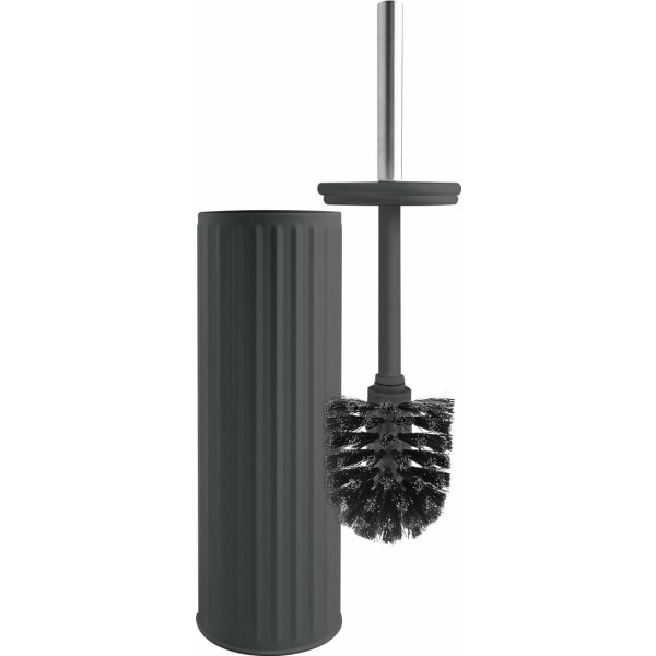 Escobillero wc metal.negro 38cm.