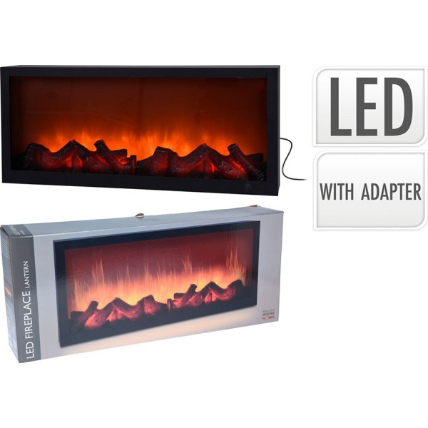 Iluminación decorativa con forma de chimenea de led 57 x 10 x 25 cm