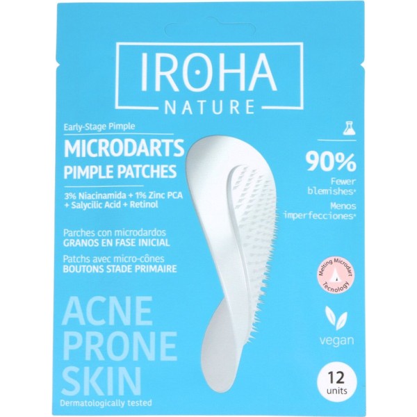 Iroha Nature Parches Sos Granos Microdardos con Ácido Salicílico 12uds