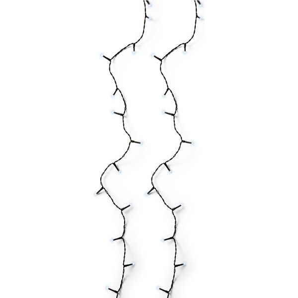 Guirnalda basic multifunción, uso exterior, blanco frío, 240 leds, 18 m