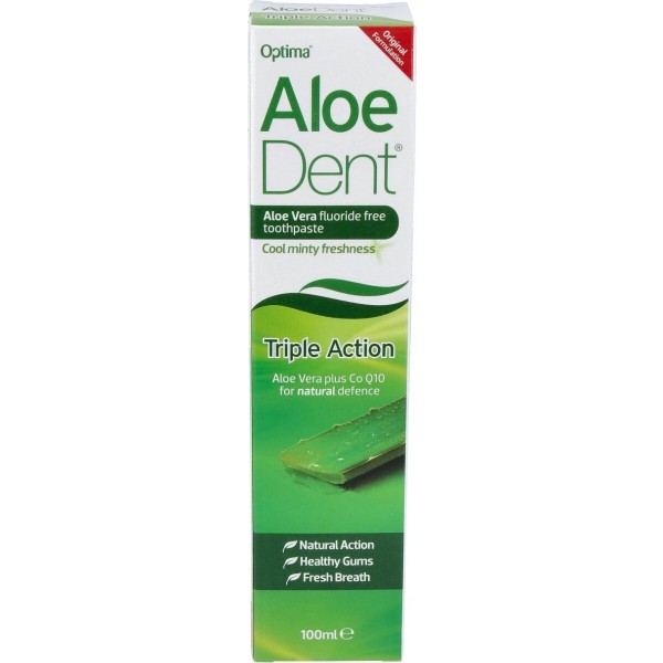Aloedent Aloe Vera Triple Accion Dentifrico 100Ml.