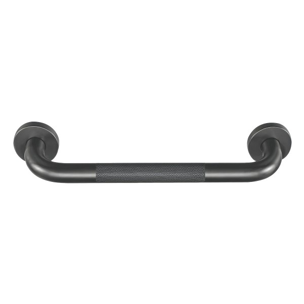 Agarradero bañera negro inox 19x228 mm.