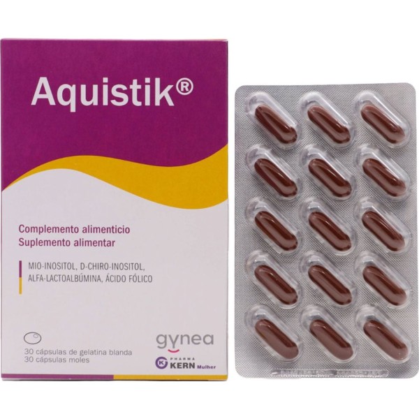 Gynea Aquistik Mioinositol y D-Quiroinositol 30 Cápsulas Blandas